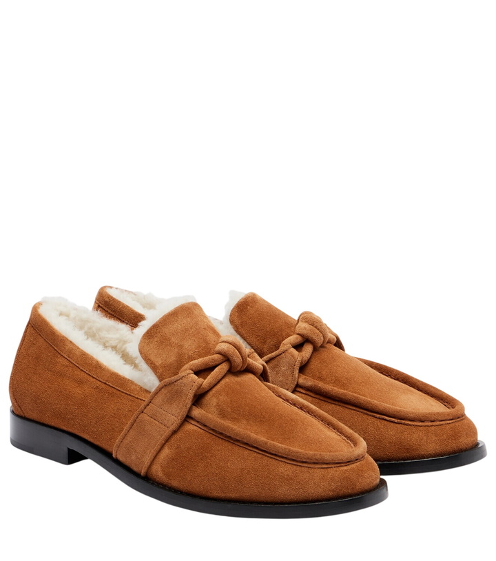 Photo: Bottega Veneta Astaire shearling-lined suede loafers