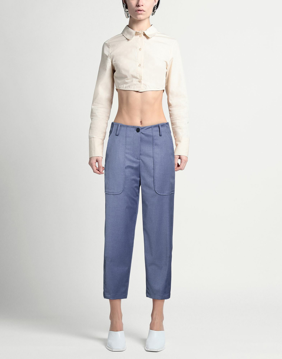 Alessia Santi Womens Pants Light in Blue