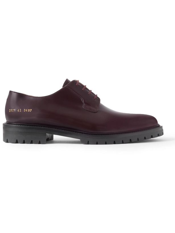 Photo: Common Projects - Leather Derby Shoes - Burgundy
