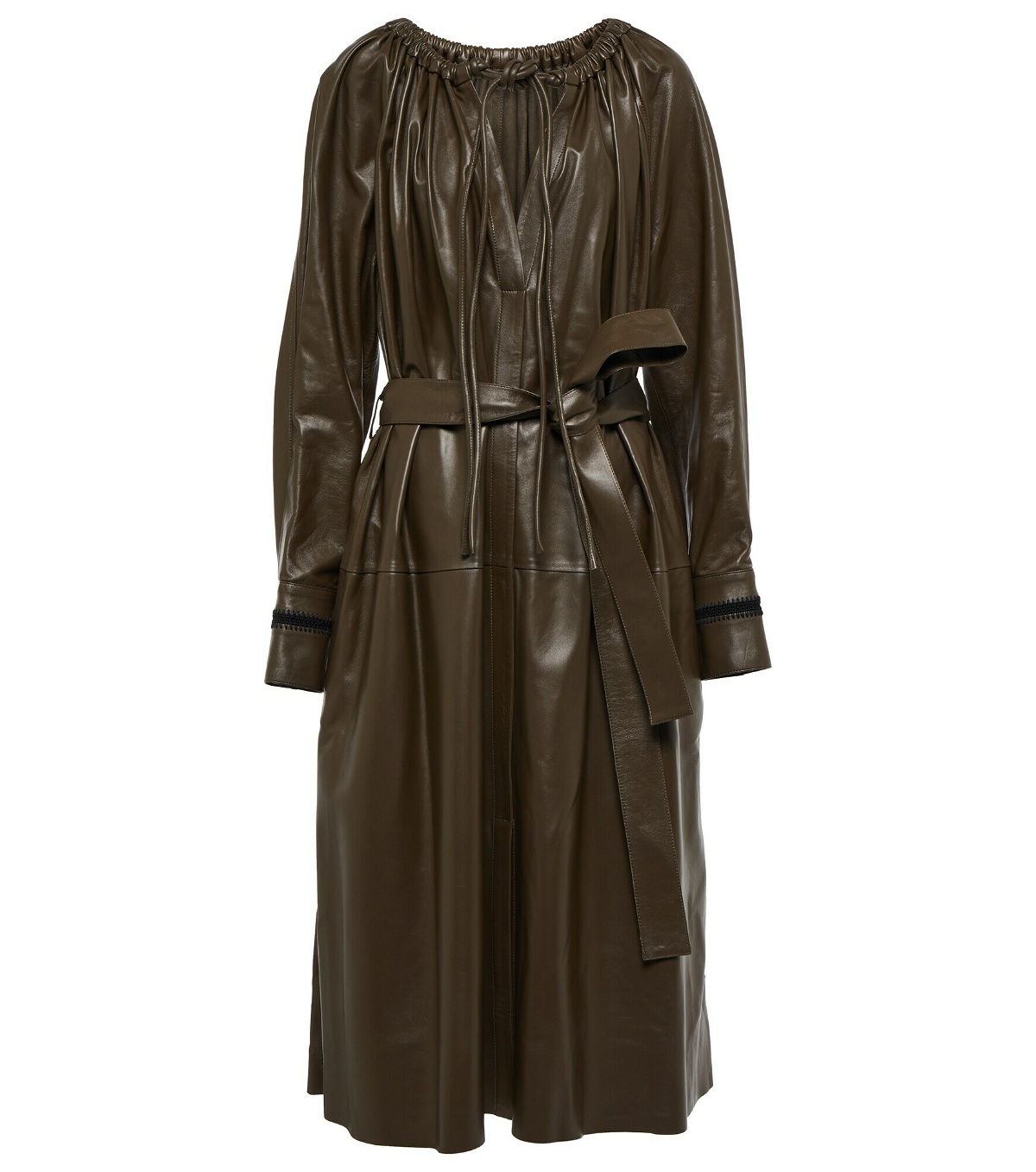 Photo: Proenza Schouler - Leather belted midi dress