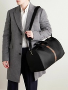 Paul Smith - Striped Full-Grain Leather Holdall