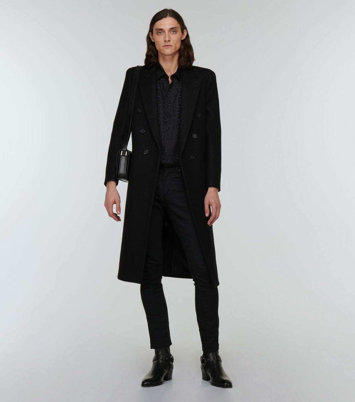 Saint Laurent - Wyatt Harness leather ankle boots