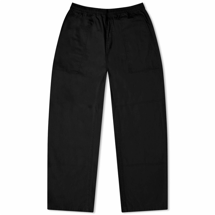 Photo: Lo-Fi Men's Easy Trousers in Washed Black