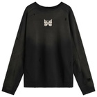 Needles Men's Deconstructed Crew Neck Sweatshirt in Black