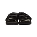 Suicoke Black Moto-Mab Lined Sandals