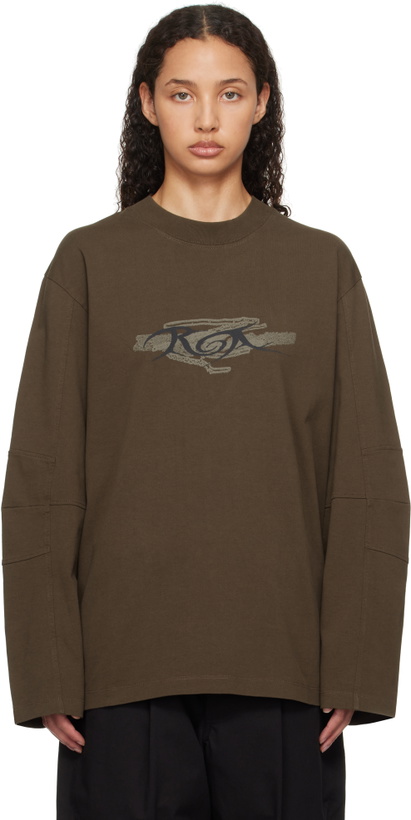 Photo: ROA Brown Long Sleeve Graphic T-shirt