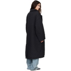 Maison Margiela Black Quilted Coat