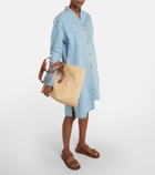 Loewe - Fold raffia tote bag