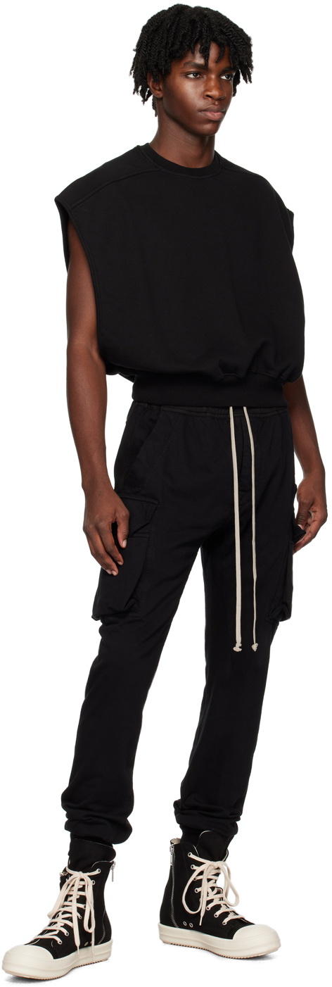 Rick Owens DRKSHDW Black Mastodon Cut Cargo Pants Rick Owens Drkshdw