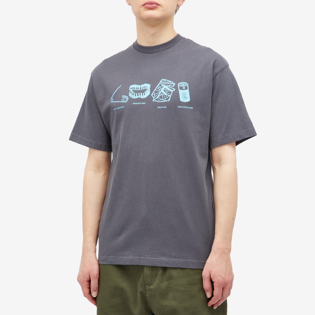 Lo-Fi Men's Inventory T-Shirt in Washed Black