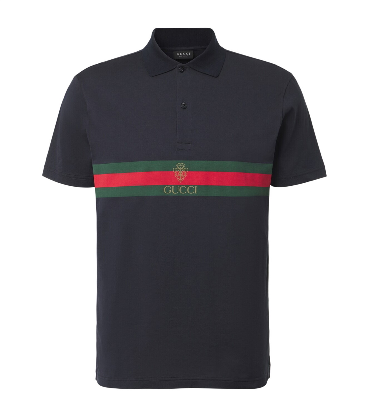 Gucci Men's Jumbo GG Polo Shirt in Blue Gucci