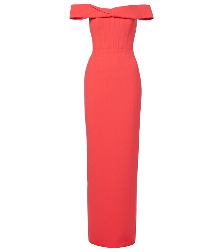 Photo: Rachel Gilbert Rydell off-shoulder gown