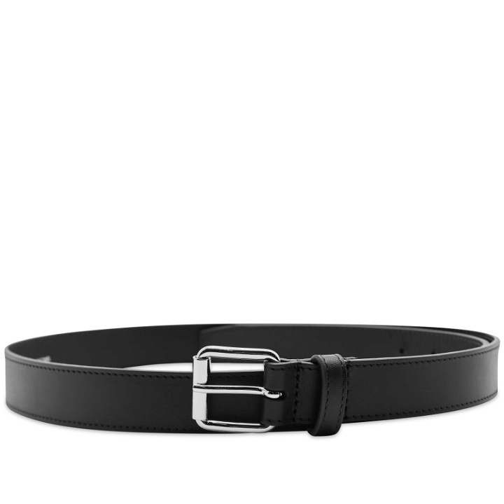 Photo: Comme des Garçons Men's Classic Leather Belt in Black