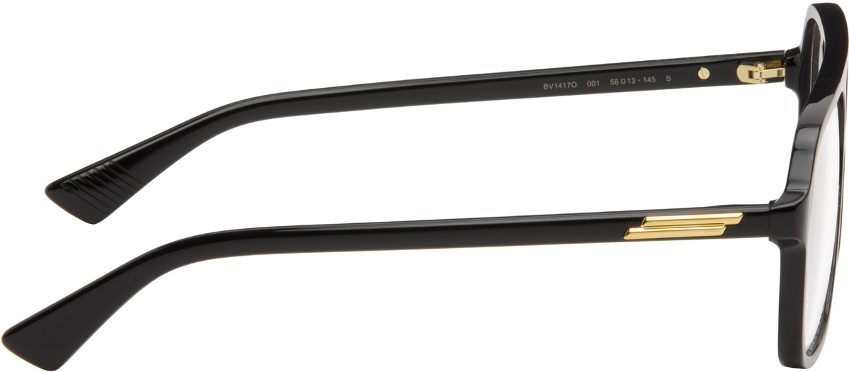 Bottega Veneta Black Slim Ribbon Glasses