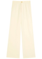 Forte_forte Cotton-blend Trousers Cream