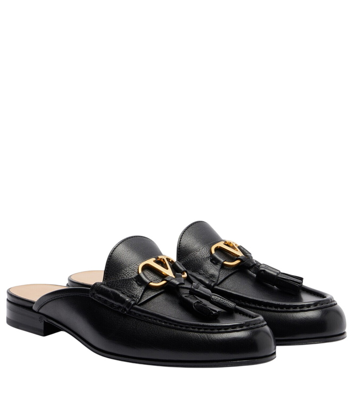 Photo: Valentino Garavani VLogo leather loafers