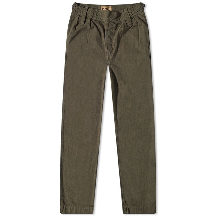 Photo: Nigel Cabourn Men's Broken Twill Navvie Pant in Army