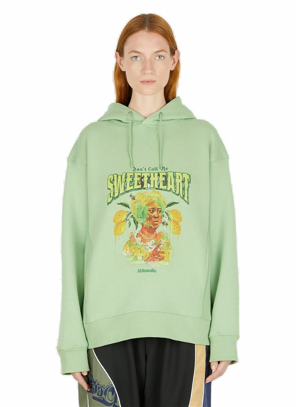 Photo: Quadri Hooded Sweatshirt in Green