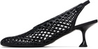 Proenza Schouler Black Tee Perforated Slingback Heels