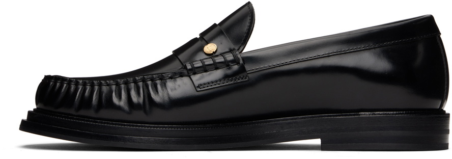 Dunhill Black Rivet Loafers