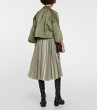 Sacai - Cropped bomber jacket