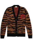 Aries - Kurt Jacquard-Knit Cardigan - Brown