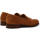 Cheaney - Hadley Suede Penny Loafers - Brown