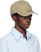 MM6 Maison Margiela Khaki Embroidered Logo Cap