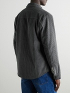James Perse - Fleece-Lined Cotton and Wool-Blend Corduroy Jacket - Gray