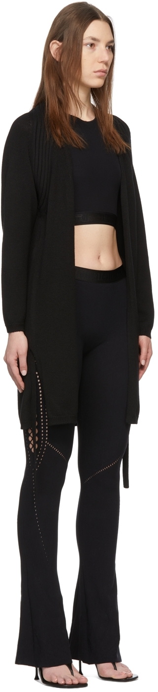 Wolford Black Braid Knit Cardigan Wolford