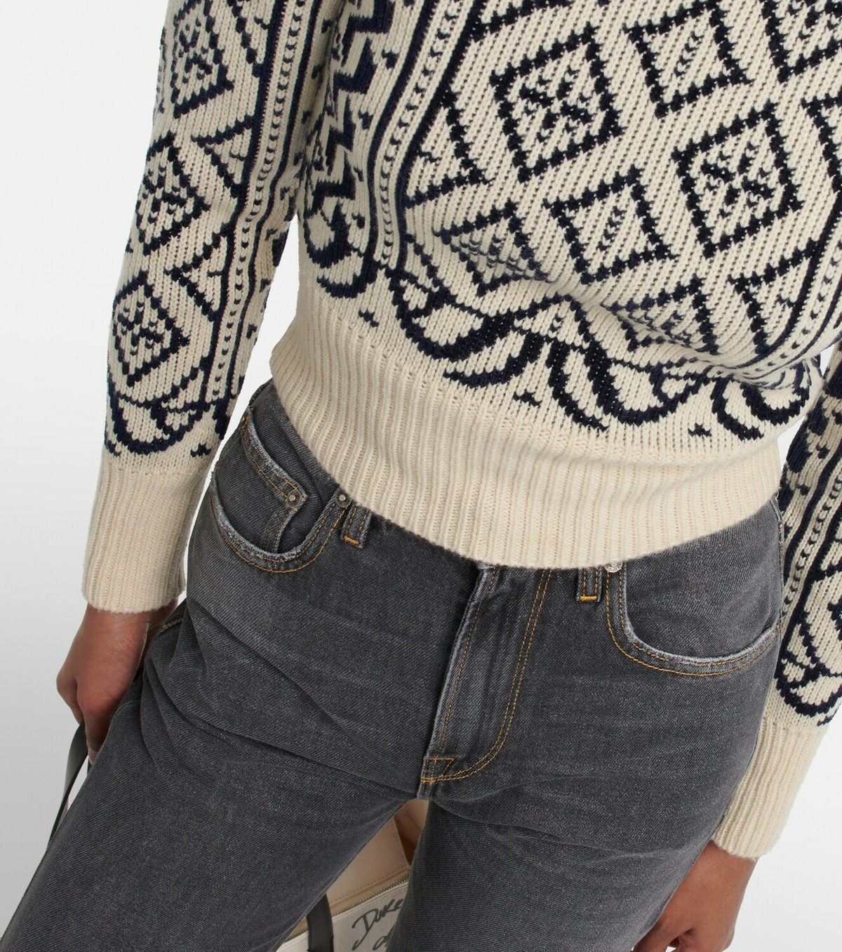 Golden Goose - Jacquard wool-blend sweater