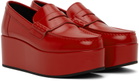 Comme des Garçons Girl Red Platform Loafers