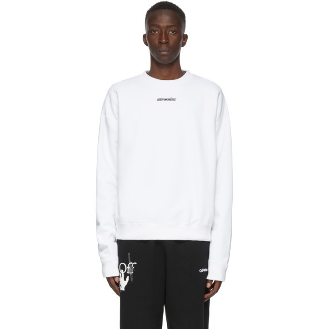 Photo: Off-White White and Blue Marker Arrows Sweatshirt