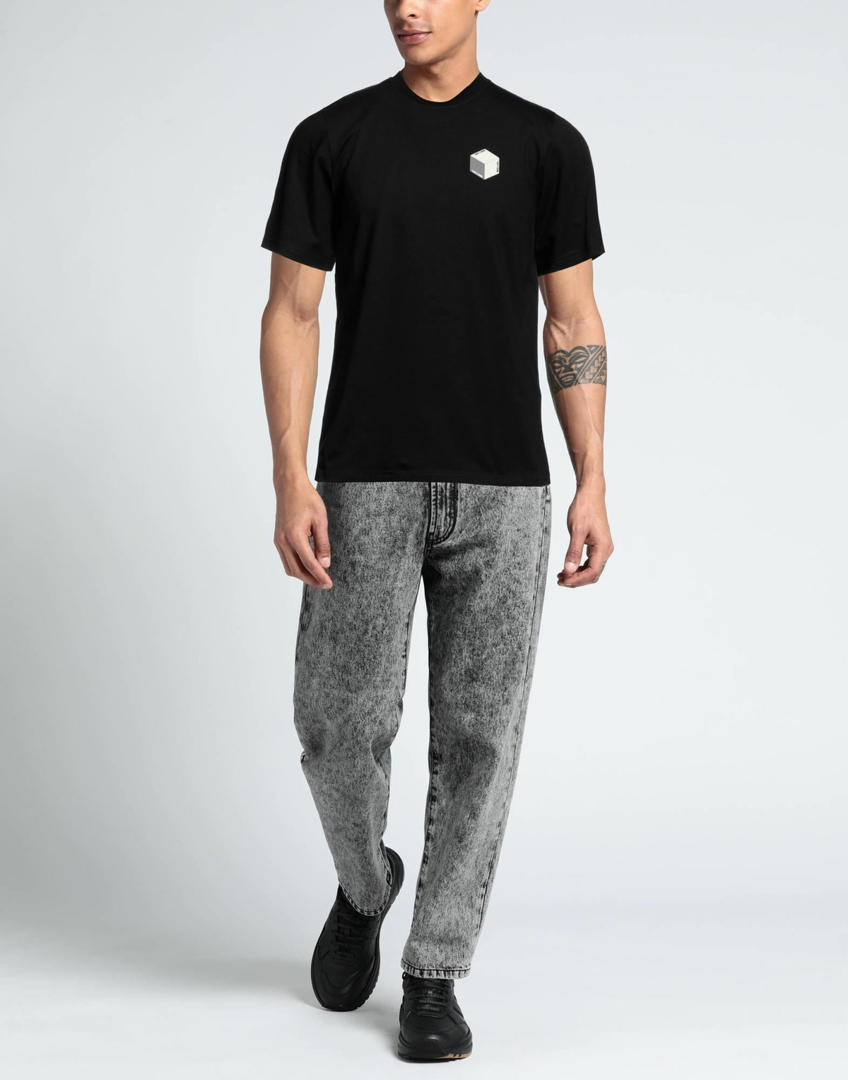 Roberto Cavalli Mens T-shirt in Black
