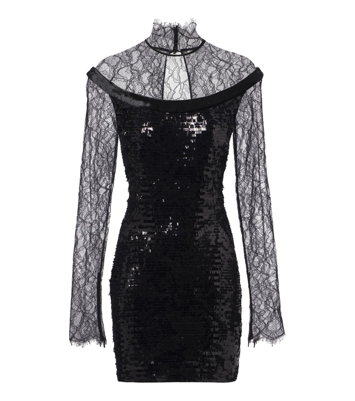 Photo: Roberto Cavalli Sequined lace minidress