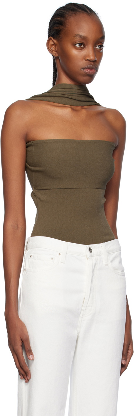 【Toteme】ソフトウエストトップ Slouch waist crinkled top cream – TOTEME
