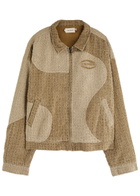 Honor The Gift Panelled Bouclé Cotton Jacket Tan