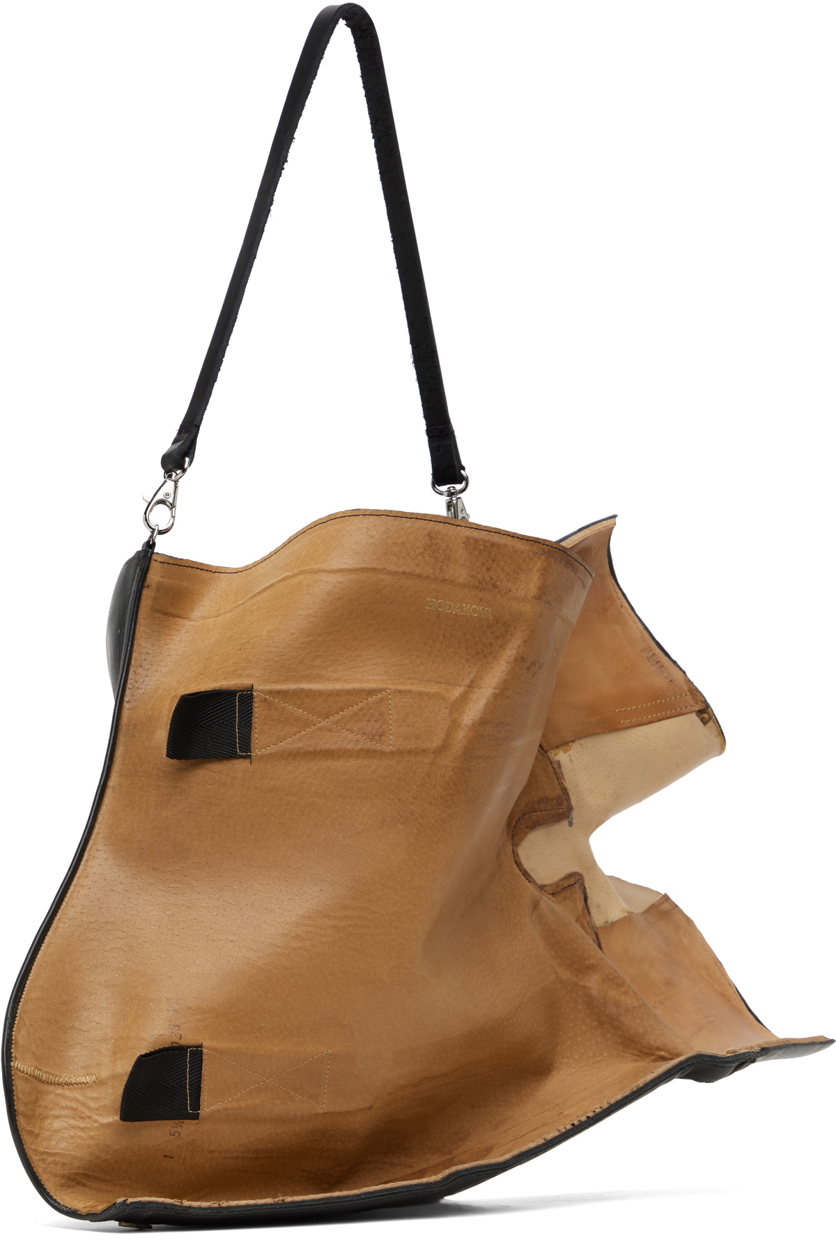 HODAKOVA Black & Beige Boot Bag