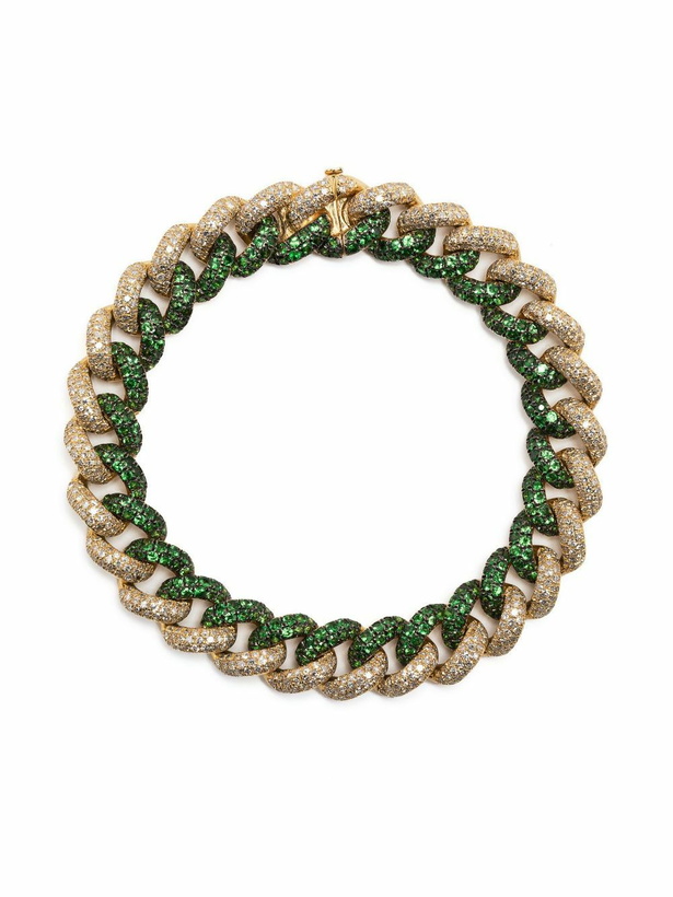 Photo: SHAY 18K Yellow Gold Garnet And Diamond Essential Bracelet