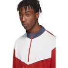 Nike Red and White Gyakusou Half-Zip Sweater