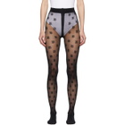 Burberry Black Monogram Tights