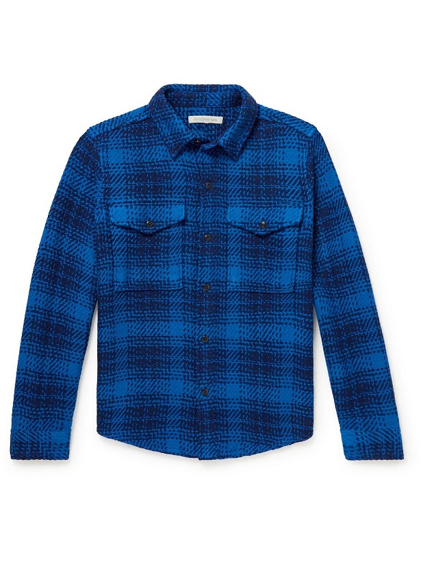 Photo: Outerknown - Cloud Checked Organic Cotton-Blend Shirt - Blue