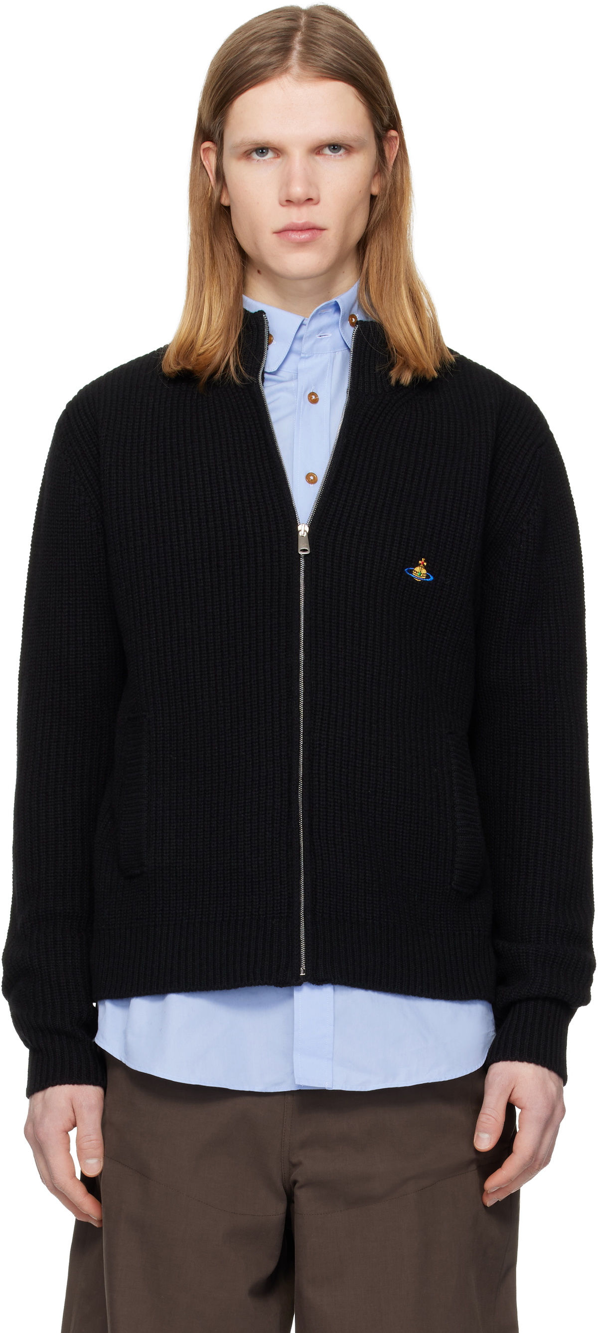Vivienne Westwood Black Ripped Cardigan Vivienne Westwood