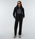 Loewe - Anagram embroidered cotton hoodie