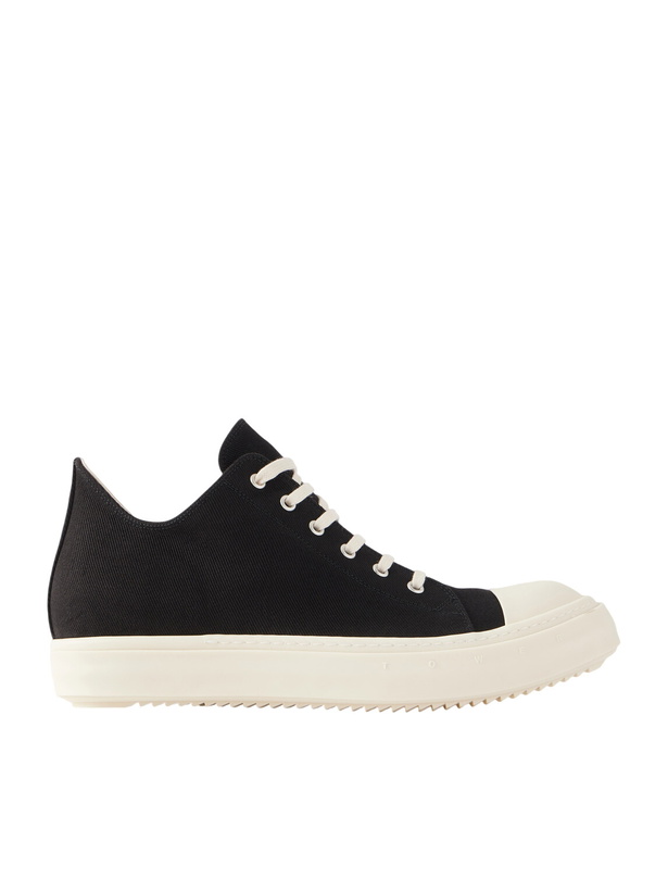 Photo: DRKSHDW by Rick Owens - Ramones Denim Sneakers - Black