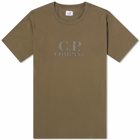 C.P. Company Men's Embossed Logo T-Shirt in Ivy Green