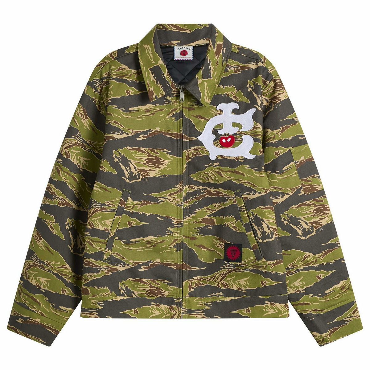 ICECREAM Men's Tiger Stripe Work Jacket in Camo