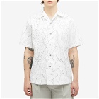 Han Kjobenhavn Men's Wrinkle Bowling Shirt in White