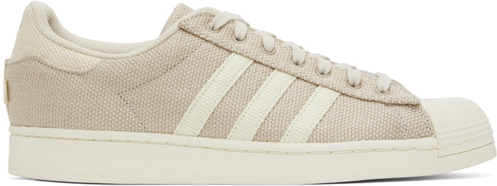 Photo: adidas Originals Beige Superstar Sneakers