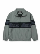 Wacko Maria - Logo-Embroidered Colour-Block Nylon Track Jacket - Gray